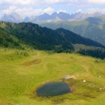 Lago di Valsorda dalla forcella verso Lagorai